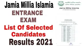 Jamia Millia Islamia UG/PG/Diploma Result Out finally 2021 || Jamia Millia Islamia Result 2021