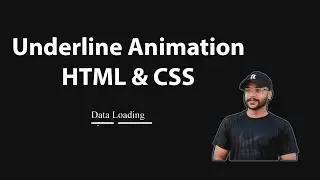 Underline Animation using HTML and CSS