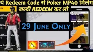 CLAIM FREE REWARDS | TODAY'S NEW REDEEM CODE FREE FIRE | 29 #JUNE FREE REWARDS #REDEEMCODE #FREEFIRE