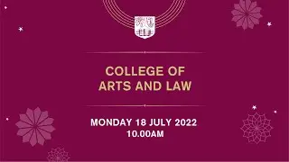 Summer Congregation J17: Monday 18th July 10:00am
