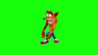 Crash Bendicoot meme icon | green screen