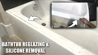 HOW TO REGLAZE A BATHTUB with silicone removal | Refinishing a Bathtub Step by Step |  DP TUBS