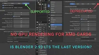 Last Blender Version 2.93 LTS for AMD Polaris architecture, for now?! #b3d #blender #blender3d