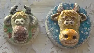 Символ года - БЫЧОК из соленого теста