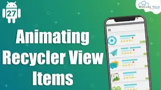 Create & Apply Animation | Recycler View Item Animation in Hindi - Android Tutorial #27