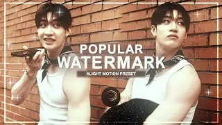 Popular Watermarks like ae editor || Alight Motion(+ Preset)