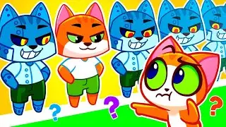 Daddy Copycat! 🙀 Where Is My Real Daddy? 😭 Kids Songs & Nursery Rhymes 🎵