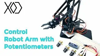 08# Arduino Visual Programming | Robot Arm  Control with Potentiometers | XOD