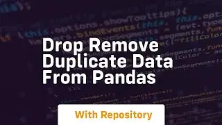 Drop remove duplicate data from pandas