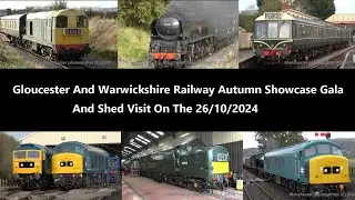 (4K) @Gloucestershire Warwickshire Steam Railway Autumn Showcase Gala And Shed Visit On The 26/10/24