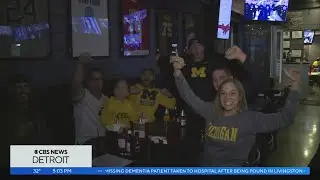 Michigan football fans gather to watch Rose Bowl