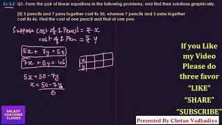 Ex 3.2, Q1 (ii) Class 10 Maths