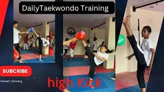 Daily  Taekwondo Training / National Taekwondo Academy Nepal/Dinesh Tamang #nepal #taekwondo