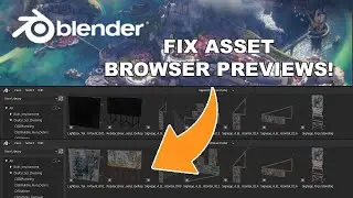 Blender Asset Browser - Fix Preview Images displaying black, to display color