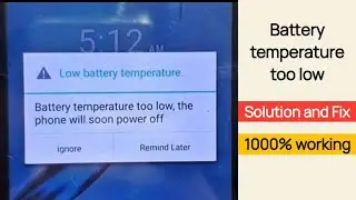 [1000% working] Itel A48 (L6006) Battery Temperature too low fix and solution