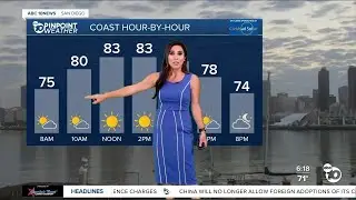 ABC 10News Pinpoint Weather with Meteorologist Vanessa Paz