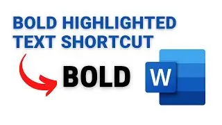 How to Bold Highlighted Text using Quick Shortcut 💻😎 