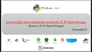 startswith() and endswith() methods for strings | Video-21