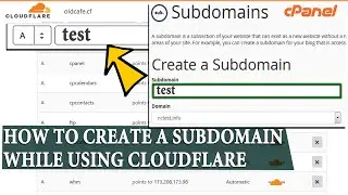 How to create Subdomain and activate it on Cloudflare?
