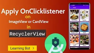 OnClicklistener on ImageView or CardView in recyclerview