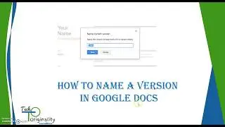 Naming Version in Google docs for easy collaboration