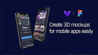 Creating 3d mobile app mockups instantly with a vectary 3D plugin in Figma