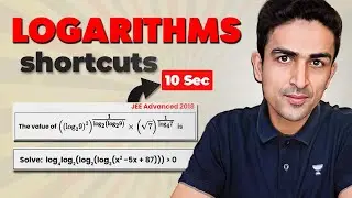 How to Solve Logarithm Questions in 10 Seconds...