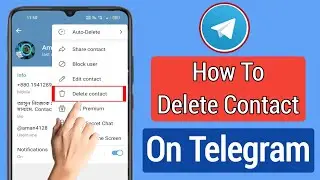 NEW! How To Delete Contact On Telegram (2023) | How To Remove Telegram Contact Number