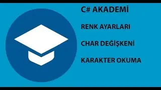 C# Akademi - Basılan tuşu gösterme