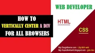 [solution CSS] How to vertically center a div for all browsers?