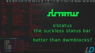 slstatus, the suckless status bar