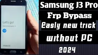 Samsung J3 Pro Frp Bypass New trick Easly without pc 2024