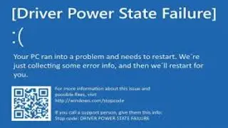 How To Fix Driver Power State Failure BSOD Error | Windows 10