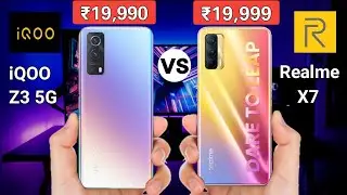 iQoo Z3 5G Vs Realme X7 - Full detail Comperision (hindi) | Gaming test | camera test | battery test