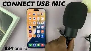 How To Connect USB Microphone To iPhone 16 / iPhone 16 Pro