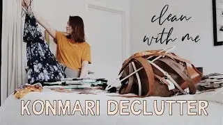 Marie Kondo Method Closet Declutter