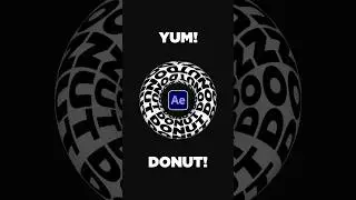 Create 3D Circular Kinetic Titles “Donut Title” in After Effects #tutorial