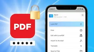 How to lock pdf files with password on iPhone iOS 15