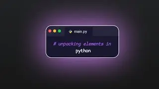 unpacking elements in python | python for beginners | python beginners | python