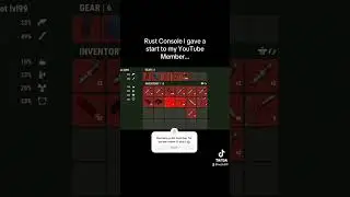 Rust Console I have a start to my YouTube member…#shorts #rust #rustconsole
