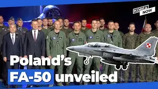 S. Korea holds roll-out ceremony for 1st FA-50GF fighter for Poland