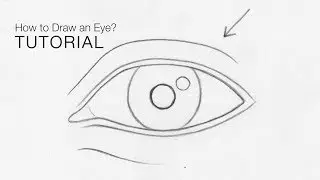 How to draw an eye from any angle for BEGINNERS (Basic proportions) - EASY