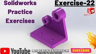 Solidworks Tutorial For Beginners || Solidworks Practice Exercises -22  (Best in 2021)