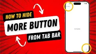 Removing More Button from Tab bar - SwiftUI