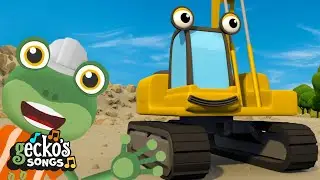 Eric The Excavator Song | Geckos Garage Songs｜Kids Songs｜Trucks for Kids