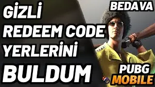 GİZLİ REDEEM CODE YERLERİNİ BULDUM | PUBG Mobile GİZLİ REDEEM CODE | PUBG Mobile REDEEM CODE