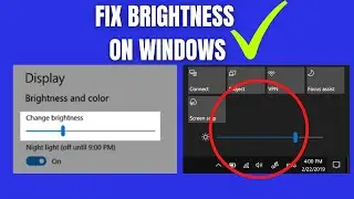 [Solved]Windows 10 Brightness Problem Fix | Windows 11 Brightness Problem Fix (2022)