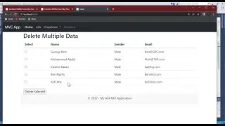 ASP.NET MVC Tutorials - Delete Multiple Rows in ASP.NET MVC.