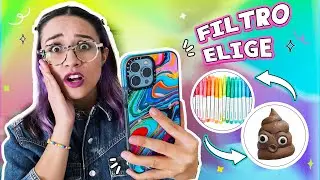 El FILTRO ELIGE MI MANUALIDAD *Materiales imposibles* 📲😨 Craftingeek