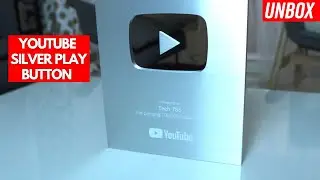 SILVER PLAY BUTTON - YouTube 100k Creator Award Unboxing